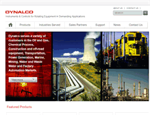 Tablet Screenshot of dynalco.com